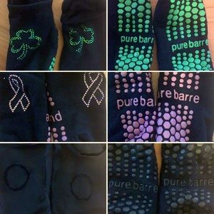 Bundle of 3 Pure Barre Socks - Barely Worn! Great!